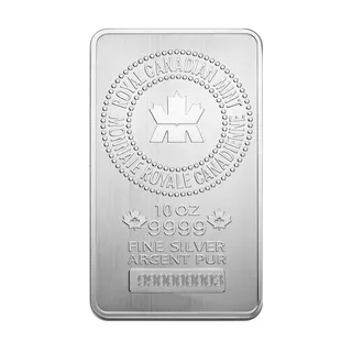 10 oz Royal Canadian Mint Silver Bar