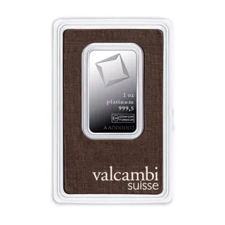 1 oz Valcambi Platinum Bar